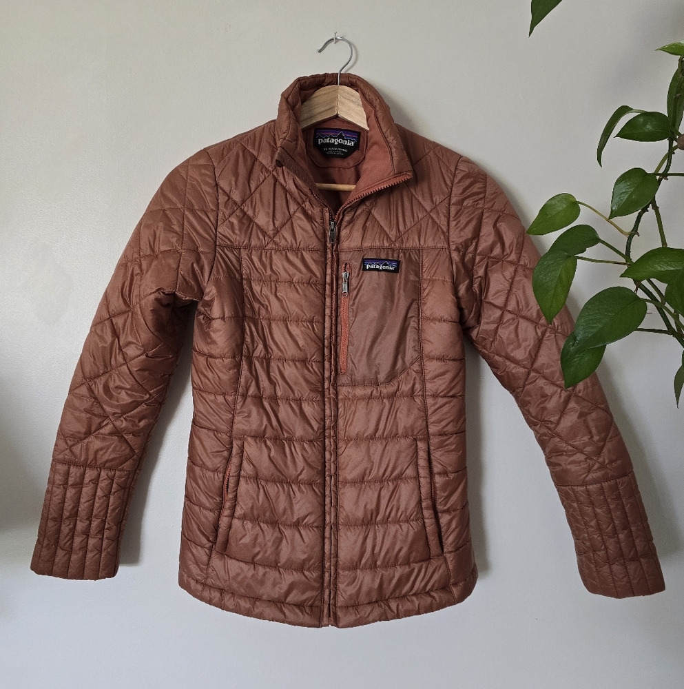 Patagonia Size XSmall XS Radalie Jacket Womens Puffer Coat In Brown